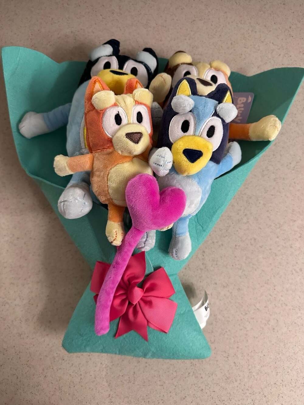 Bluey Plush Bouquet by Ruz Valentine's Day Stuffed Toy Set